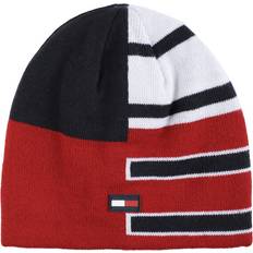 Tommy Hilfiger Accessories Tommy Hilfiger Bonnet Réversible À Rayures Patchwork Garçon - Scarlet Sage
