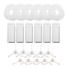 Vacuum Cleaner Accessories Exogio 22pcs for T10 Sweeping Side Brush Filter Screen Rag Mop Cloth