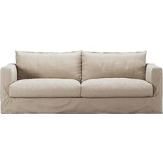 Bomull Sofföverdrag Decotique Klädsel Till Le Grand Air Nou 3-sitssoffa Beige Sofföverdrag Beige
