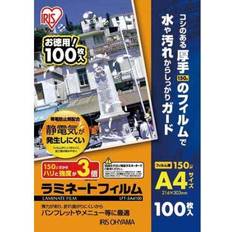 Lamination Films Iris Ohyama Laminating Film Antistatic 100 Sheets A4 Purchase Set of 150
