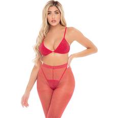 Underklädesset Pink Lipstick Tall Order 3-pcs Set - Red