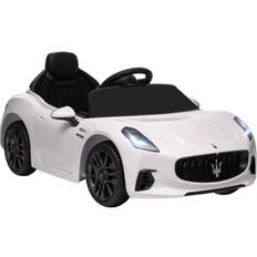 Aiyaplay Voiture Électrique Enfant Licence Officielle Maserati Gran Turismo Folgore Télécommande Nombreux Effets Blanc
