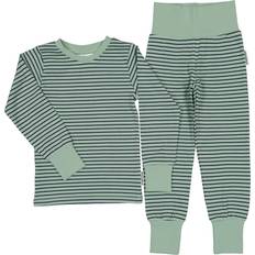 Geggamoja Nattplagg Geggamoja Zweiteiliger Pyjama - Grün/Marineblau