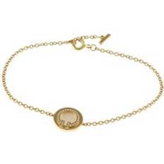 Tiffany & Co. Preloved T Diamond Bracelet Gold