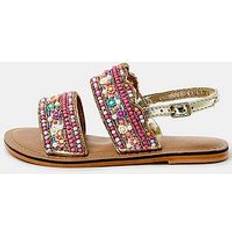 Accessorize Flower Embellished Sandals - Print