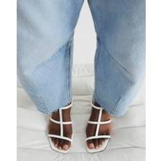 White - Women Heeled Sandals River Island Kitten Heel Strappy Sandals - White