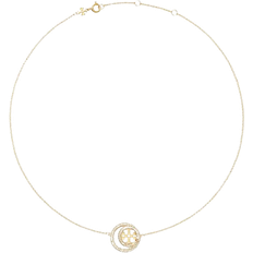 Tory Burch Miller Double Ring Pendant Necklace