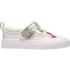 Clarks Babies Low Top Shoes Clarks Foxing Berry Toddler Canvas Shoes - Silver