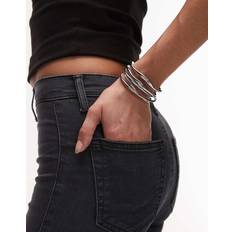 Topshop Brooklyn 2 Pack Cuff Bracelets - Silver Tone