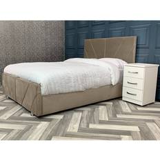 Etta Avenue Liesel Upholstered Bed Frame - Pebble 3' 145x202cm