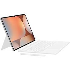 Samsung galaxy tab s10 ultra s9 ultra white ai book cover keyboard with trackpa