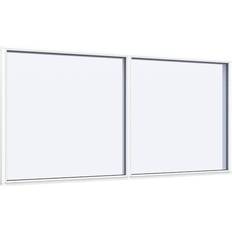 Sparvinduer FK0202 Træ Fast vindue Vindue med 3-lags glas 58x38cm