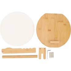 Konnwei Wood Tortilla Press with 50 Parchment Paper Round Corn Pressar & Stötar