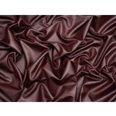 Faux Leather Fabrics Minerva Core Range Faux Leather Activewear Stretch Knit Fabric Chocolate Fabrics