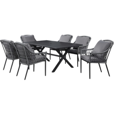 Malay Paradise 7 Patio Dining Set, 1 Table incl. 6 Chairs