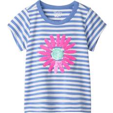 Hatley Kids' Stripes Bamboo T-Shirt - Cornflower Blue
