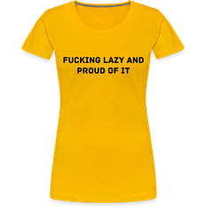 My Angry Socks Fucking Lazy and Proud of It Premium T-shirt - Sun Yellow