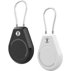 GPS & Bluetooth-trackere Hurtel Vanntett AirTag Deksel Med Stålkabel Hvit