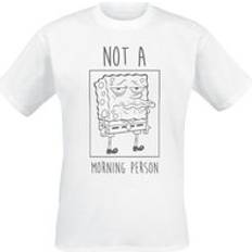 SpongeBob SquarePants Not A Morning Person T-Shirt - White