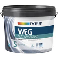 Hvide - Vægmaling Dyrup væg 05 vaskbar 4,5ltr hvid/base10 2307-800-5 Vægmaling White 4.5L