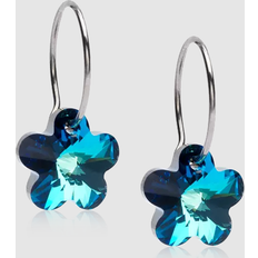 Turkos Smycken Blomdahl NT Ear Ring 14 mm Flower 12 mm - Turquoise
