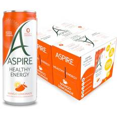 Mango Sports & Energy Drinks Aspire Mango Lemonade Healthy Energy Drink 12 x 330ml Cans