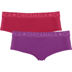 134/140 Underbukser Børnetøj Muchachomalo Meisjes 2-pack Hipster Effen - Print