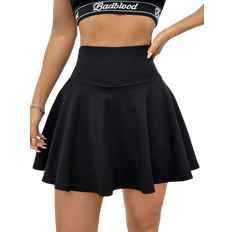 Shein Ladies Solid Color Simple Daily Mini Skirt