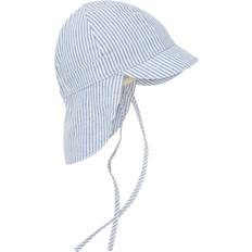 9-12M Solhattar Huttelihut Summer Hat Woven Stripe Solhatt - Quiet Harbor