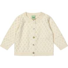 6-9M Koftor FUB Cardigan Stickad - Ecru