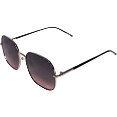 Aldo Elbamadar Large Round Metal Sunglasses - Gold/Gradient Black