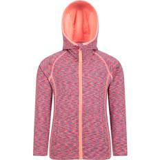 Orange Hoodies Children's Clothing Mountain warehouse Kids Kayleigh II Stripe Full Zip Hoodie - Oranje