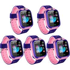 Plastic Interactive Toy Phones Aihontai Pink 5pcs 6-1pc S9 Kids Smart Watch HD Photography Camera