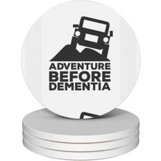 Ceramic Coasters WHIBOS Adventure Before Dementia Off-Road Jeeping Ceramic Coasters Set of 4 Coaster