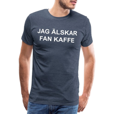 My Angry Socks Jag Alskar Fan Kaffe Premium T-shirt Men's - Heather Blue