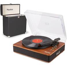 Fenton Rp162d Vinyl Record Player with LP Storage Case
