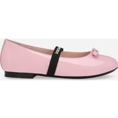 Dolce & Gabbana Women Ballerinas Dolce & Gabbana Ballerina Aus Lackleder Mit Schleife Rosa