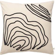 Pyntepuder på tilbud ferm LIVING Jot Pude 50x50 cm Komplet pyntepude Beige, Hvid, Naturfarvet (50x50cm)
