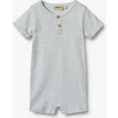 S Jumpsuits Børnetøj Wheat Kortærmet Sommerdragt Alfred - Blue Stripe