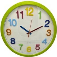 LEDSone Kids Room Colorful Round Ticking Number Quartz Childrens Clock 5172