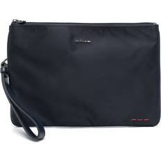 Polyamide Clutches Kiton Logo Lettering Clutch Bag - Blue