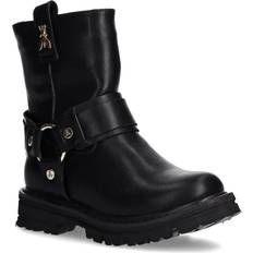 Fabric Boots Children's Shoes Patrizia Pepe Patrizia Pepe Girl Leather Ankle Boots - Black