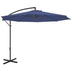 OutSunny Garden Banana Parasol Cantilever Umbrella with Crank and Base 3 m