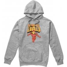 Iron Man Mens Invincible Dad Flying Fathers Day Hoodie