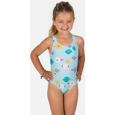 Turquoise Bathing Suits NABAIJI Baby Girls' 1-piece Swimsuit - Fish Print Blue