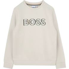 Beige Sweatshirts Children's Clothing BOSS Logo Sweatshirt - Cream