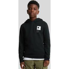 Lyle & Scott Hoodies Children's Clothing Lyle & Scott Boy's Kids Disrupt Graphic Print Hoodie Black
