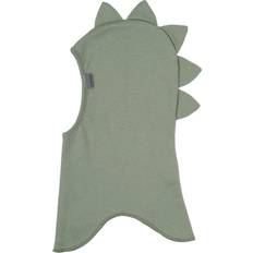 Elastan Balaklavor Barnkläder Mikk-Line Cotton Fullface Dino Balaclava - Green Bay