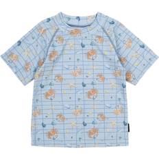 M UV-tøj Mikk-Line Faded Denim AOP UV Badetrøje - Grå