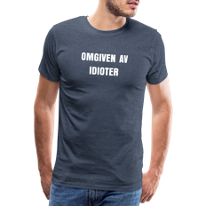 My Angry Socks Surrounded by Idiots Premium T-shirt Men - Heather Blue